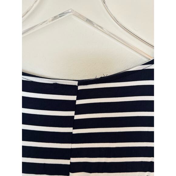 She and Sky Navy Blue Knot Front Nautical T-Shirt Dress Size Small - Picture 7 of 7
